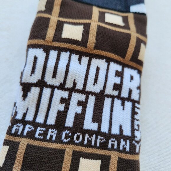 The Office Stance Dunder Mifflin Dwight Schrute Crew Socks Medium Unisex Soft - Picture 5 of 9